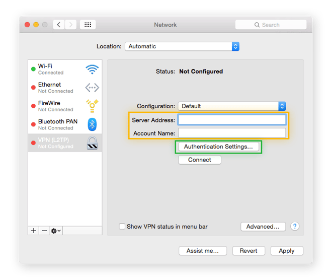 How To Setup VPN on Mac & Turn it on